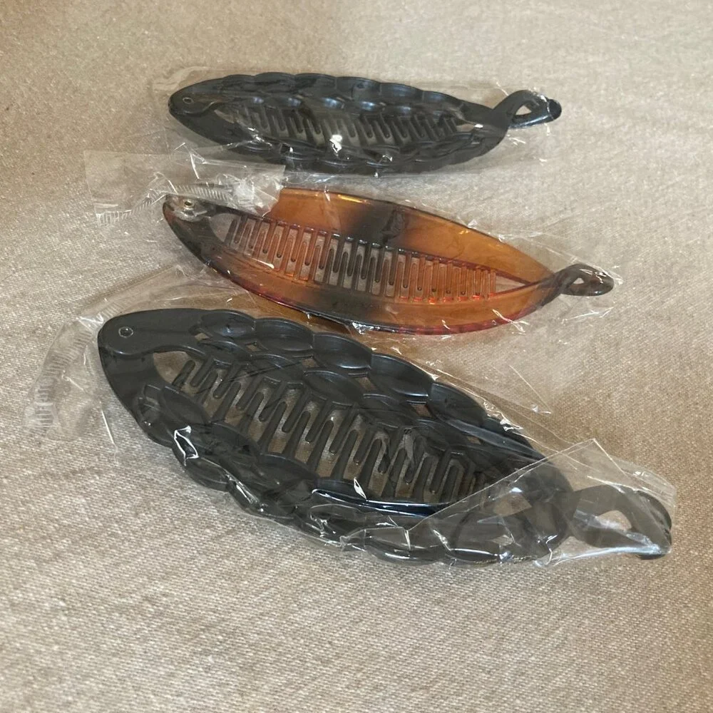 3 Banana Hair Clips
